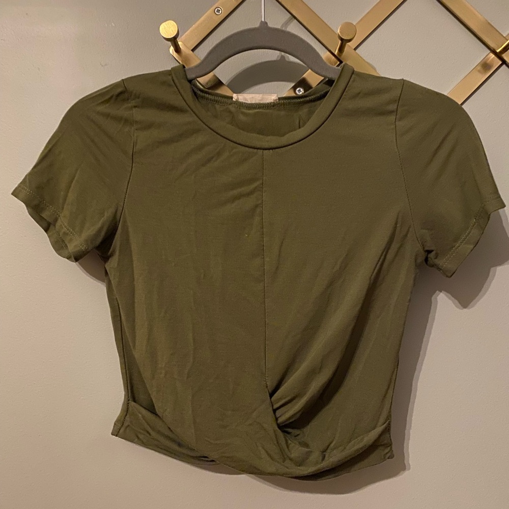 Olive Crop top